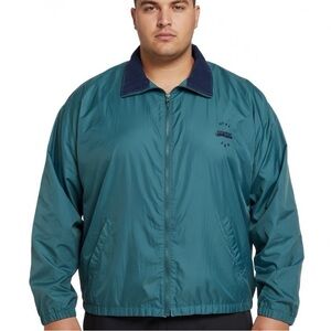 Dunbrooke Vintage Men’s XXL 2XL Coat Jacket Windbreaker Teal Lined Logo USP-1